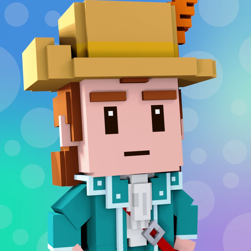 Pirate #4232 voxel render