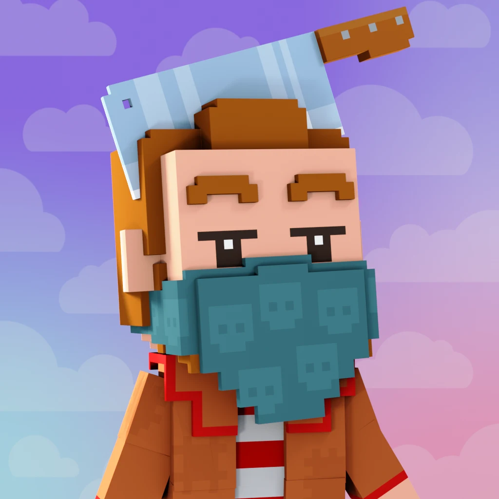 Pirate #4233 voxel render