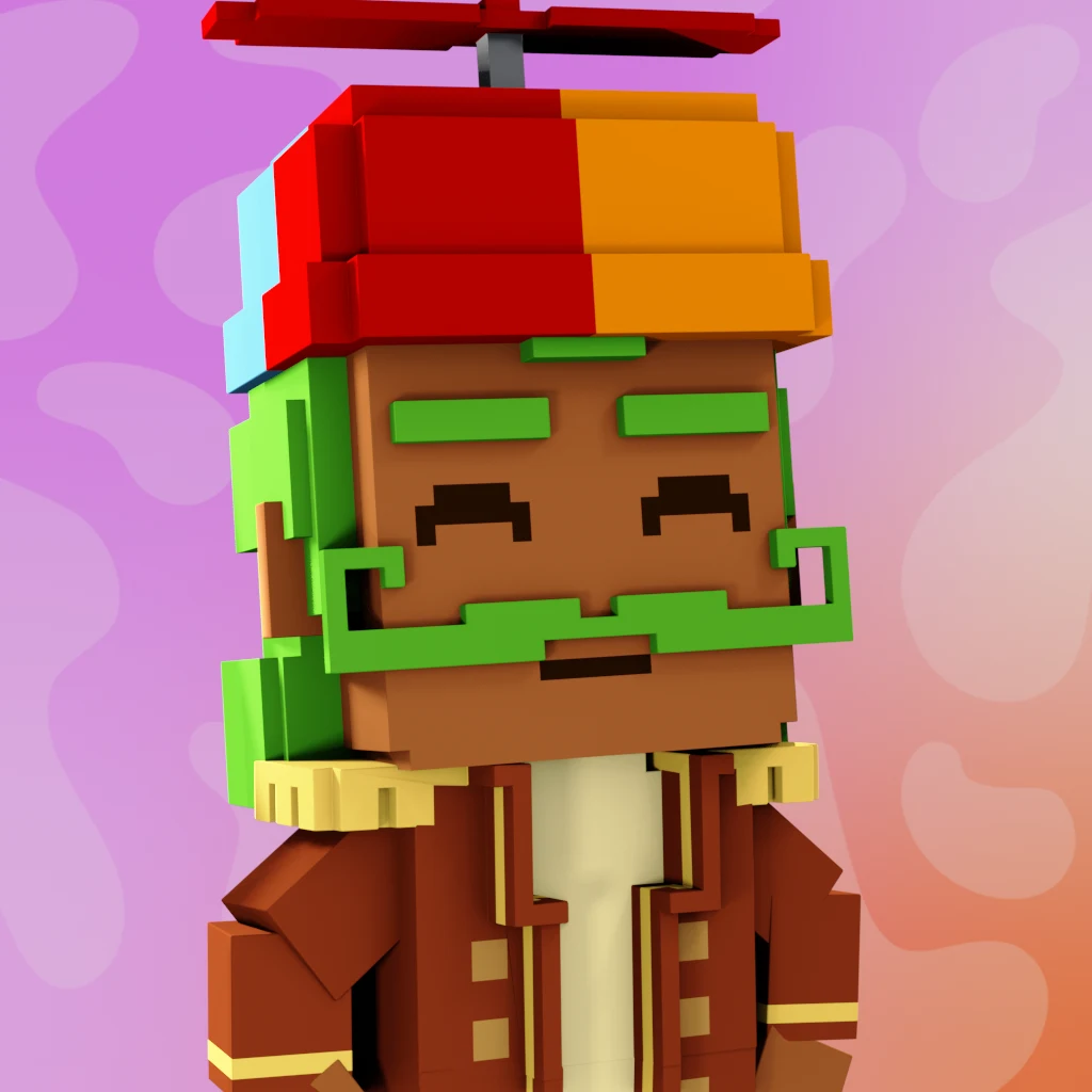 Pirate #4237 voxel render