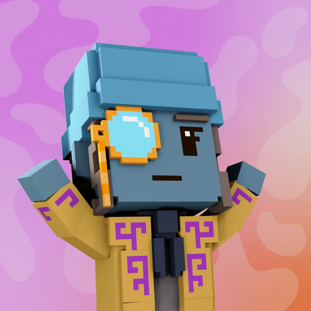 Pirate #4239 voxel render