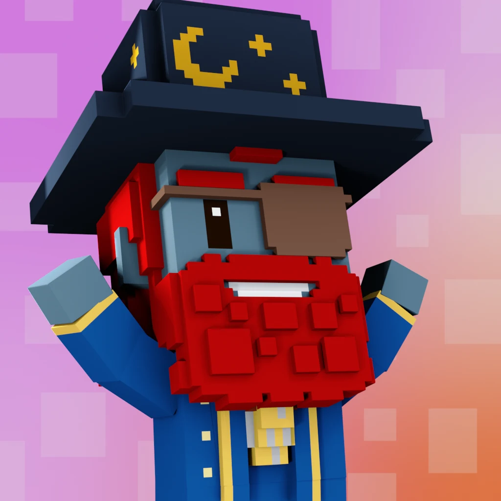 Pirate #424 voxel render