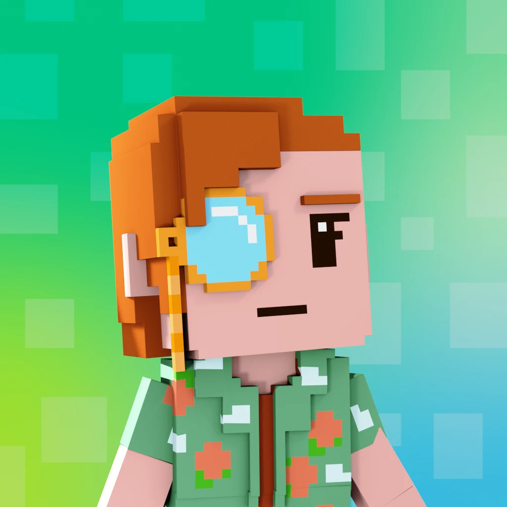 Pirate #4243 voxel render