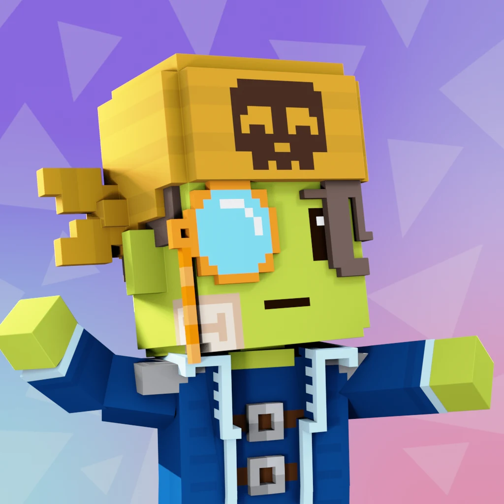 Pirate #4248 voxel render