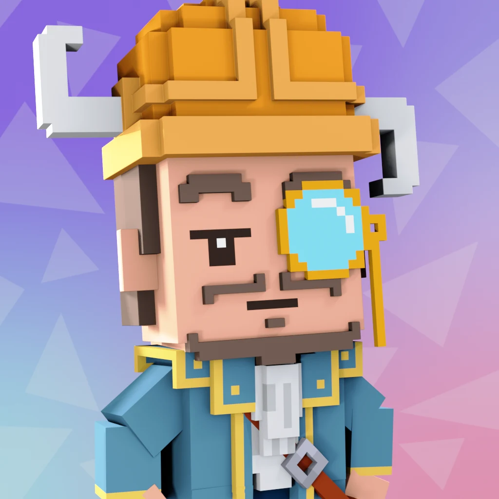 Pirate #4255 voxel render