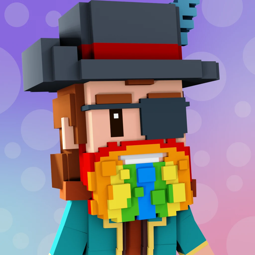 Pirate #426 voxel render