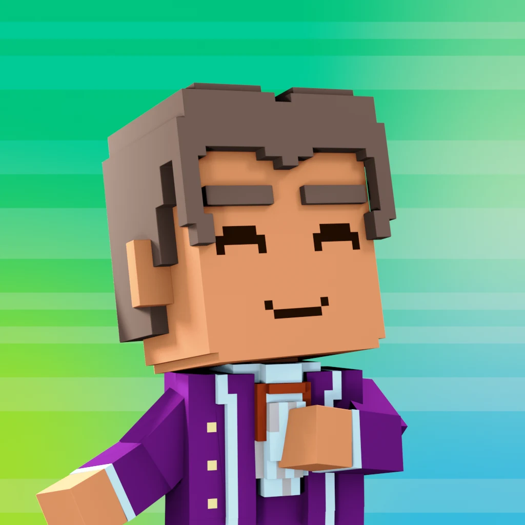 Pirate #4272 voxel render