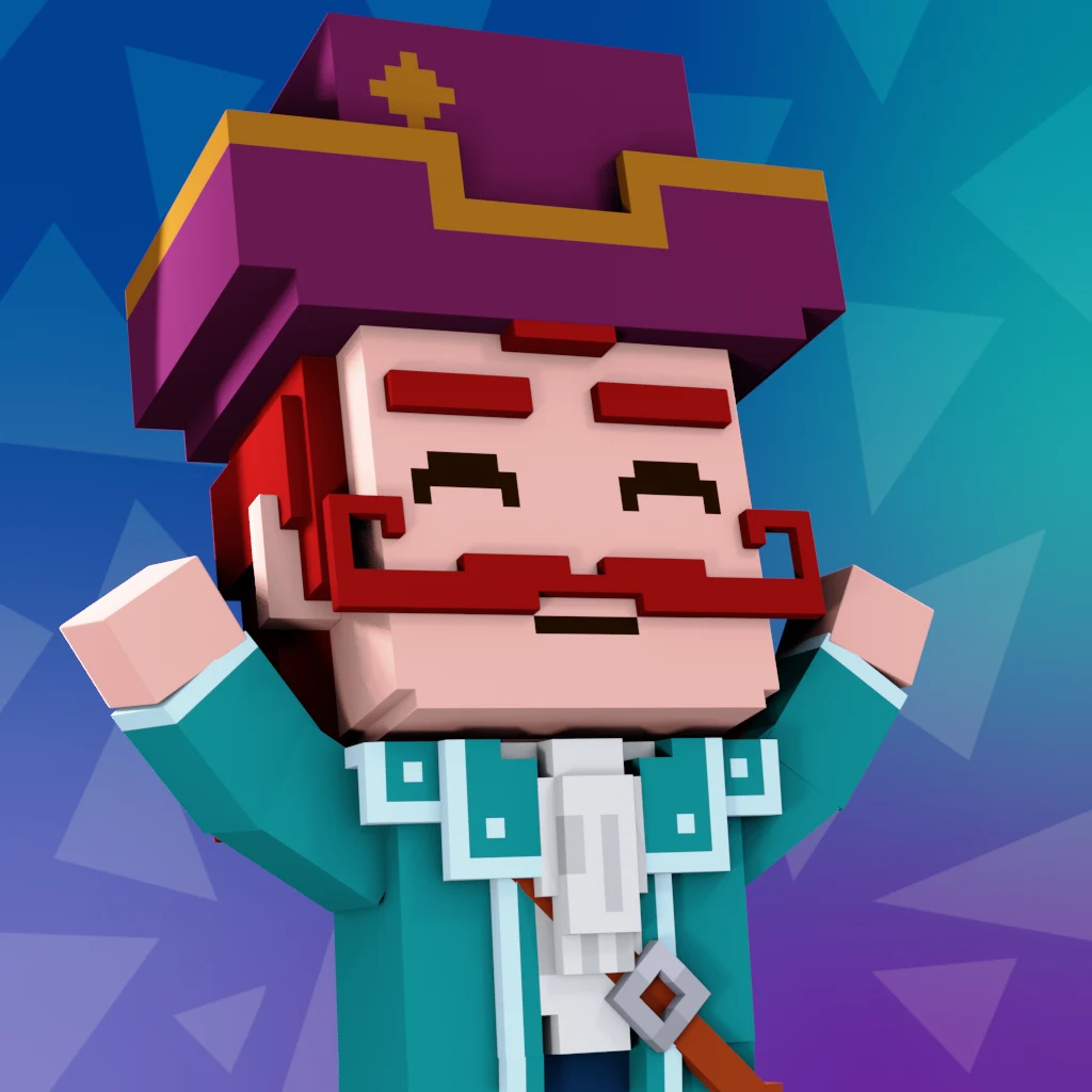 Pirate #4276 voxel render