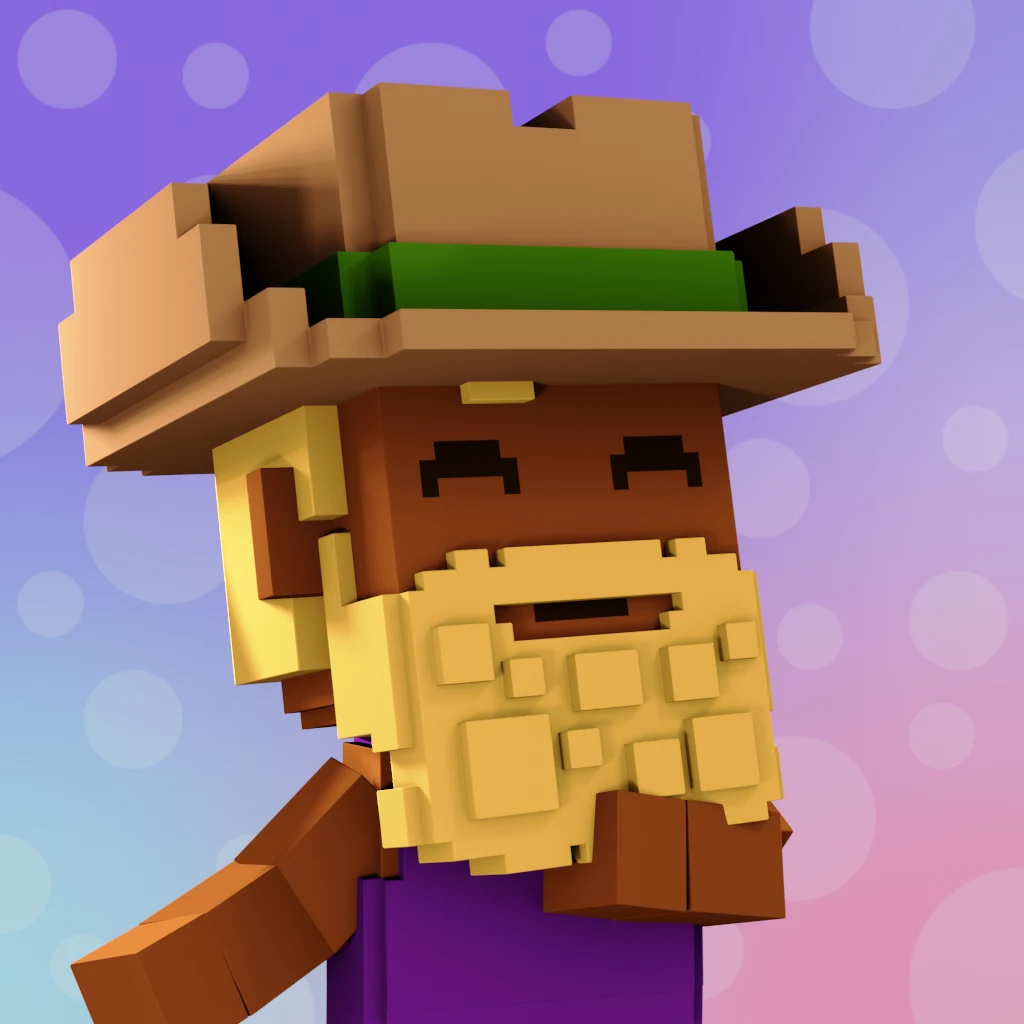 Pirate #4279 voxel render