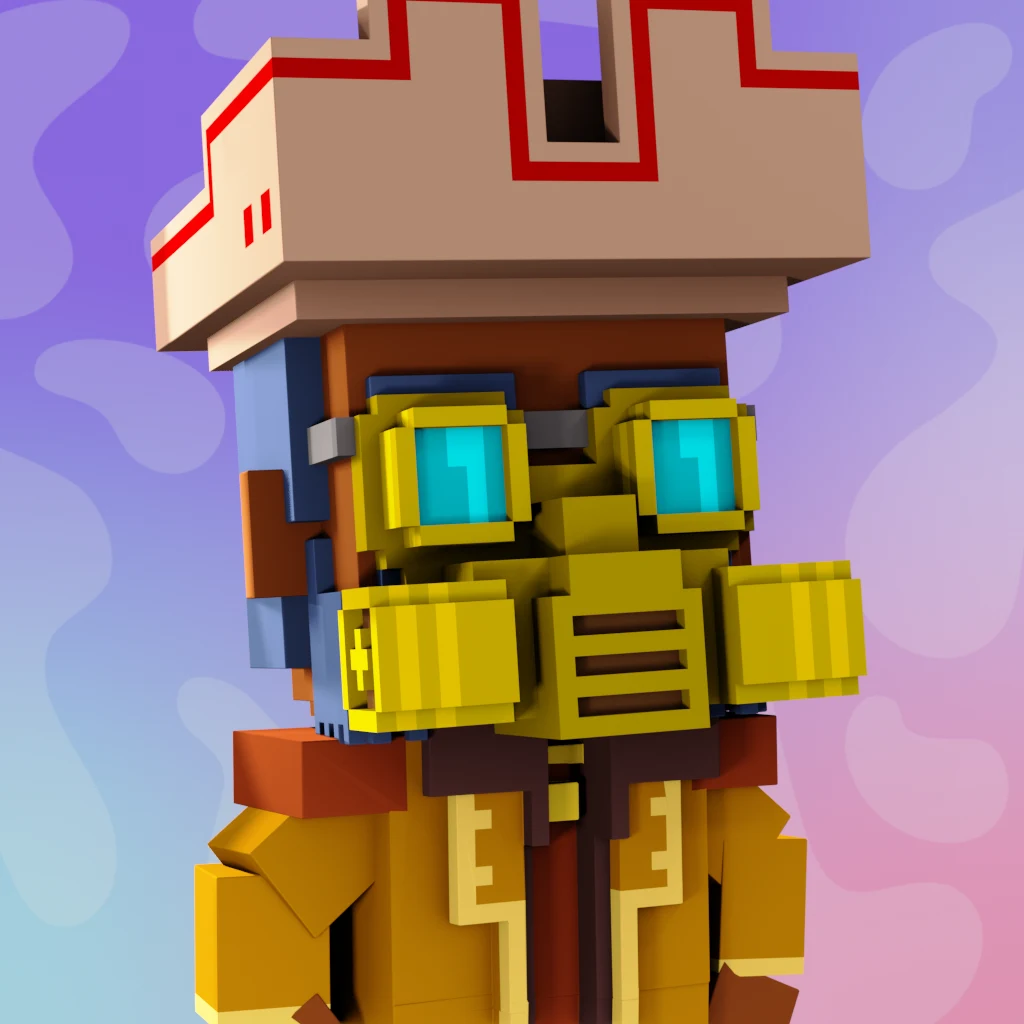 Pirate #4280 voxel render