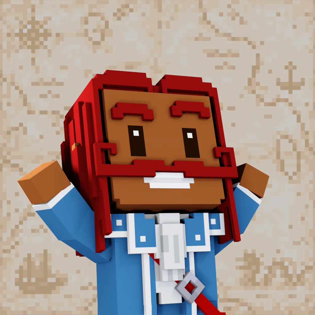 Pirate #4281 voxel render