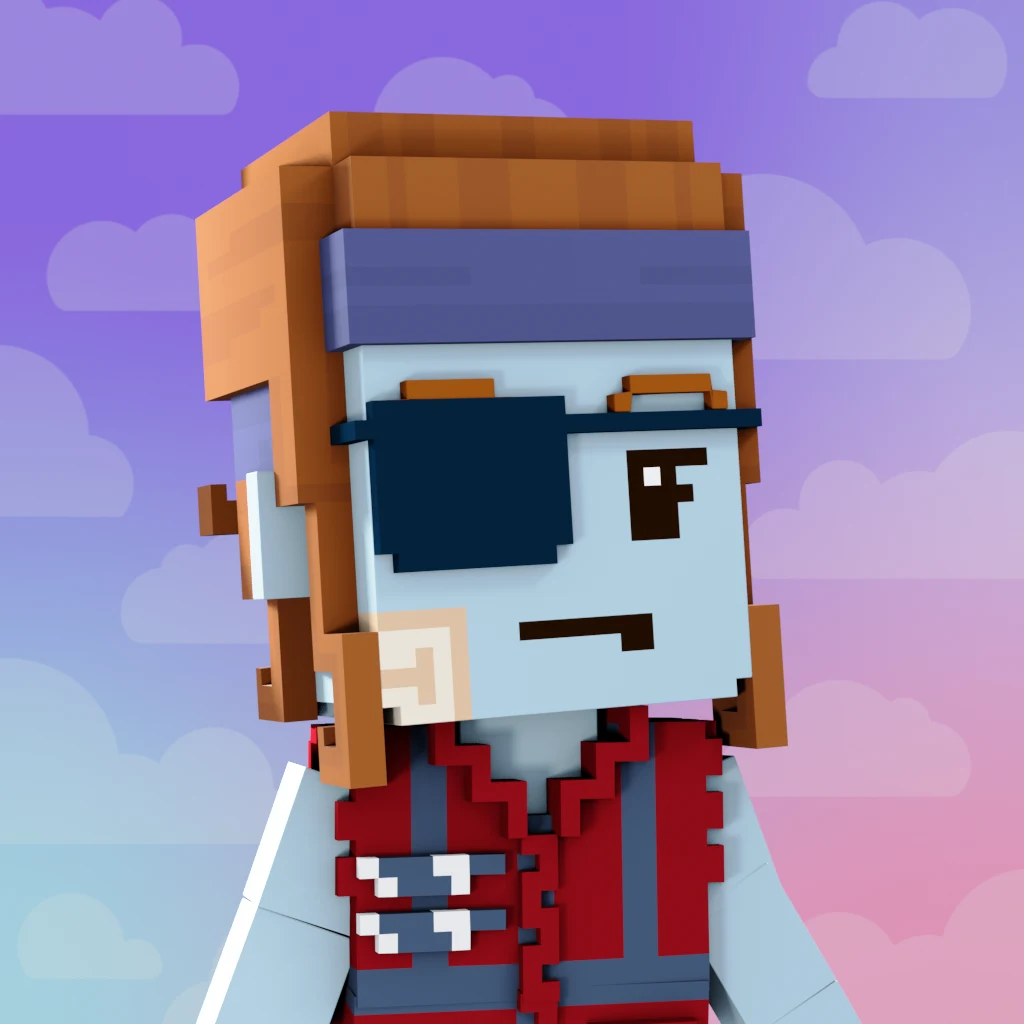 Pirate #4284 voxel render