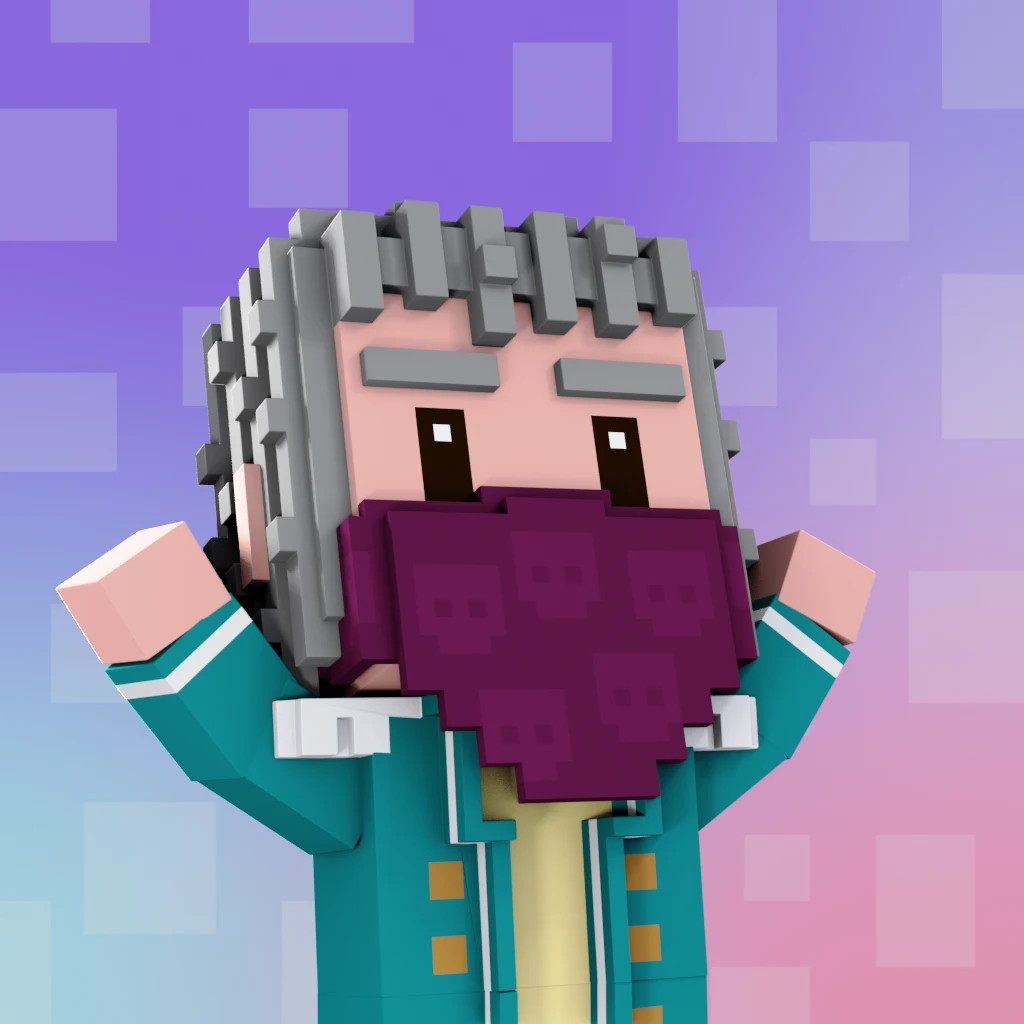Pirate #4286 voxel render