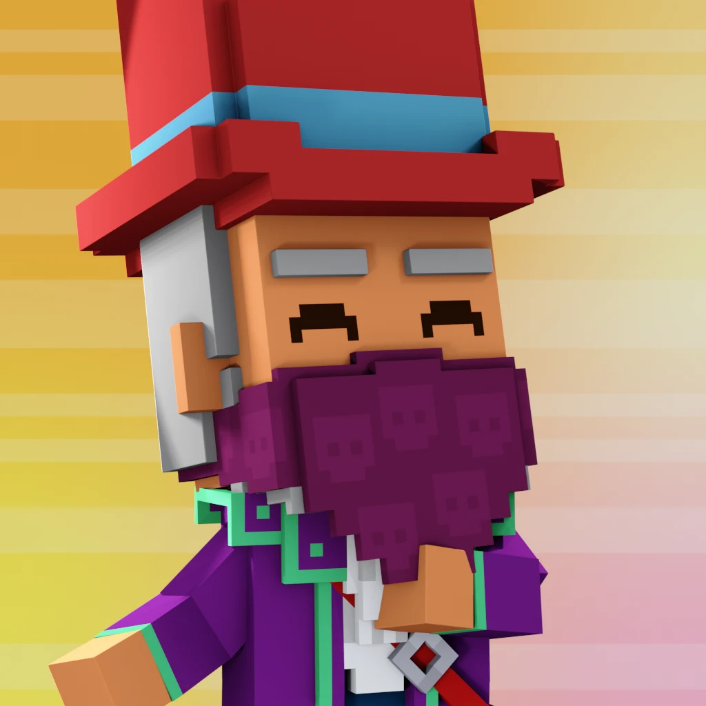 Pirate #429 voxel render