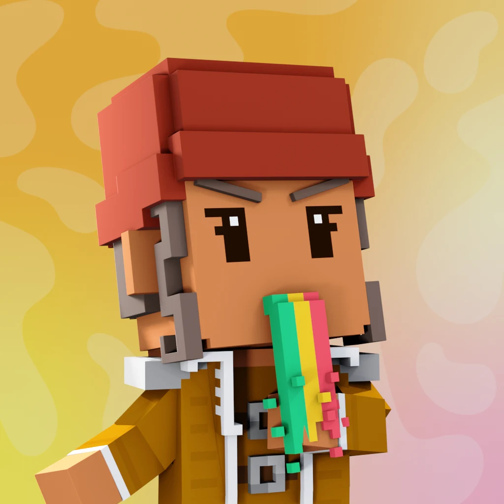 Pirate #4292 voxel render