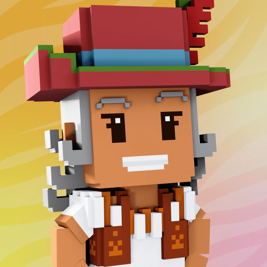 Pirate #4297 voxel render