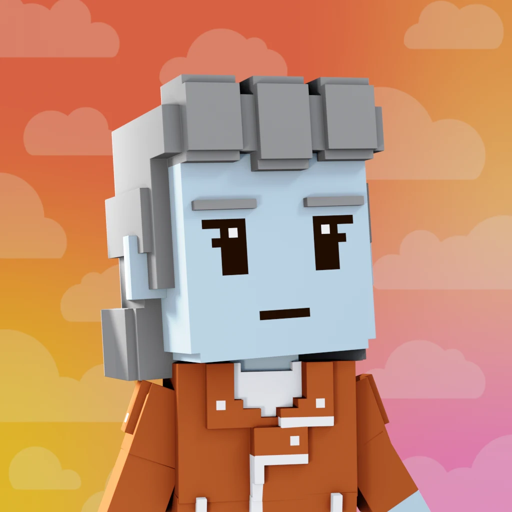 Pirate #4298 voxel render