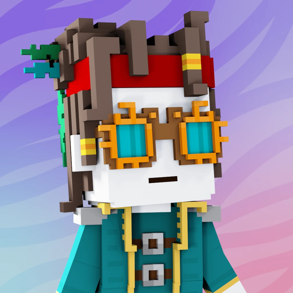 Pirate #4299 voxel render