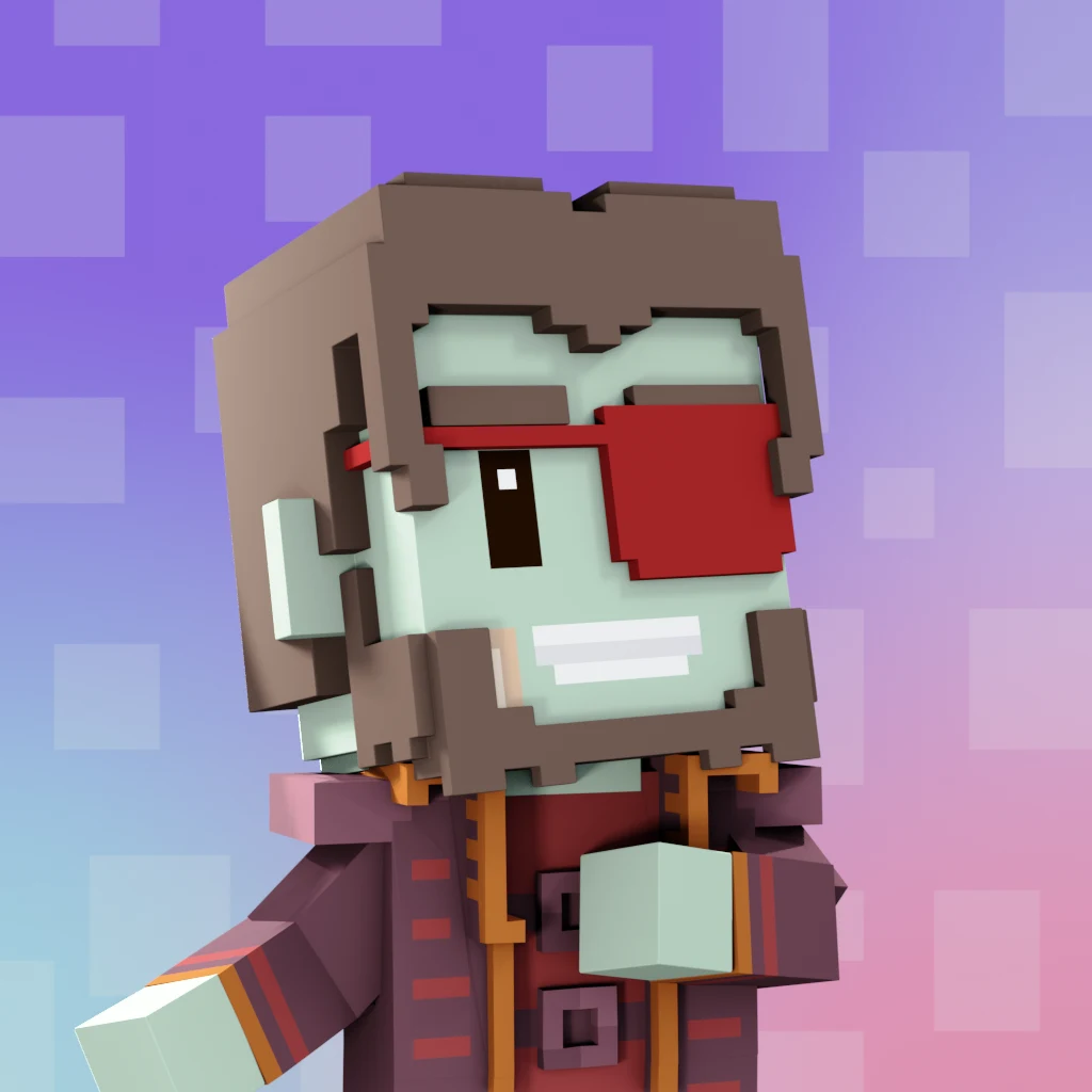 Pirate #4301 voxel render