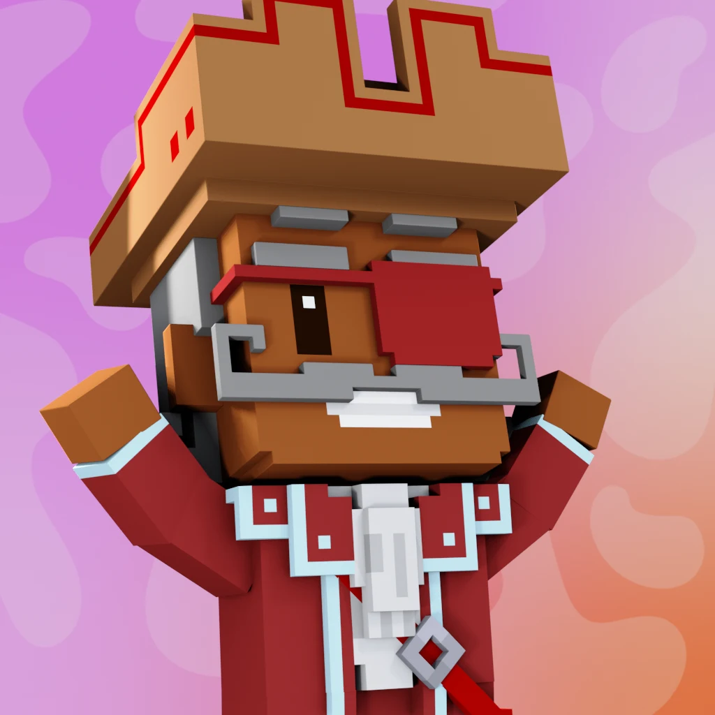 Pirate #4305 voxel render