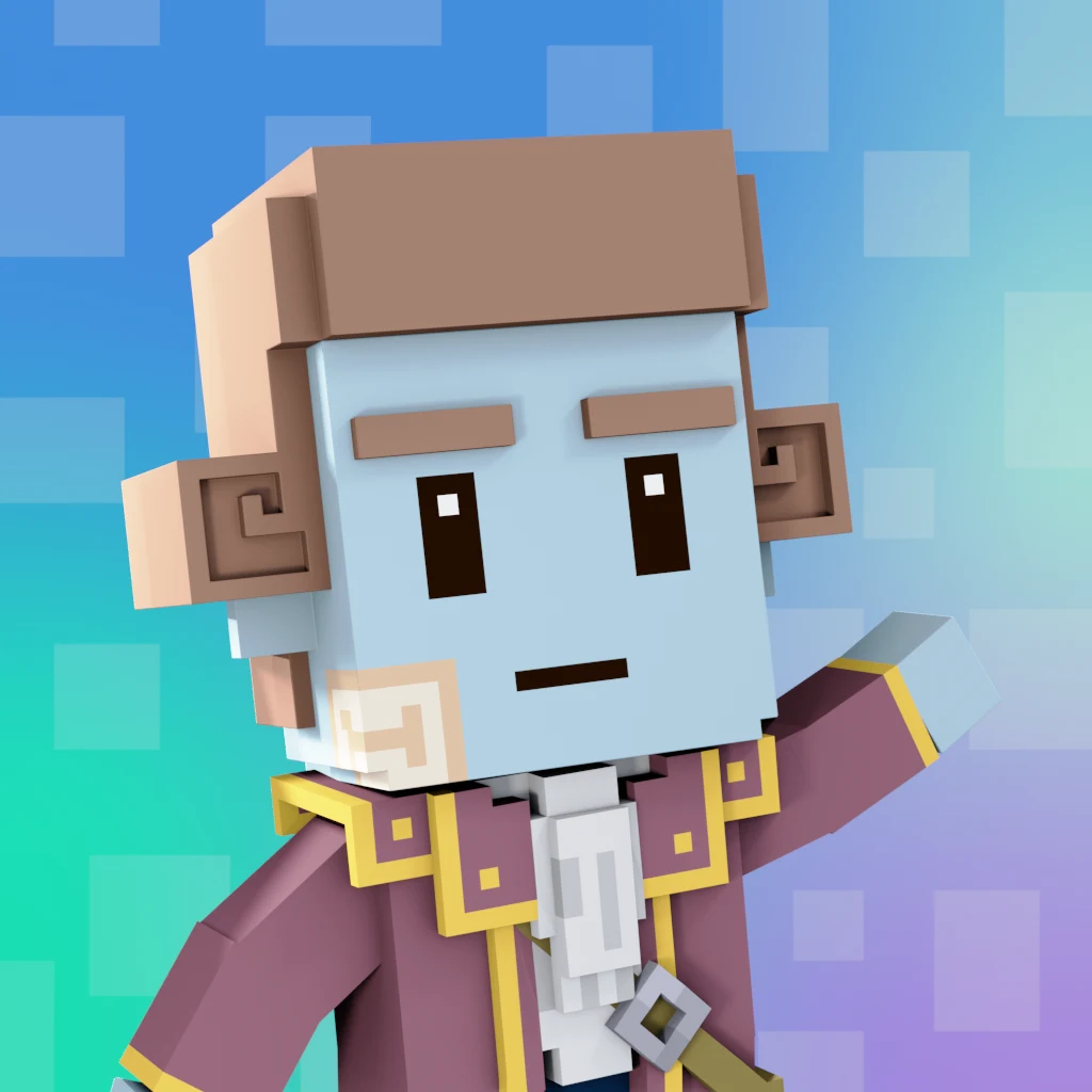 Pirate #4306 voxel render