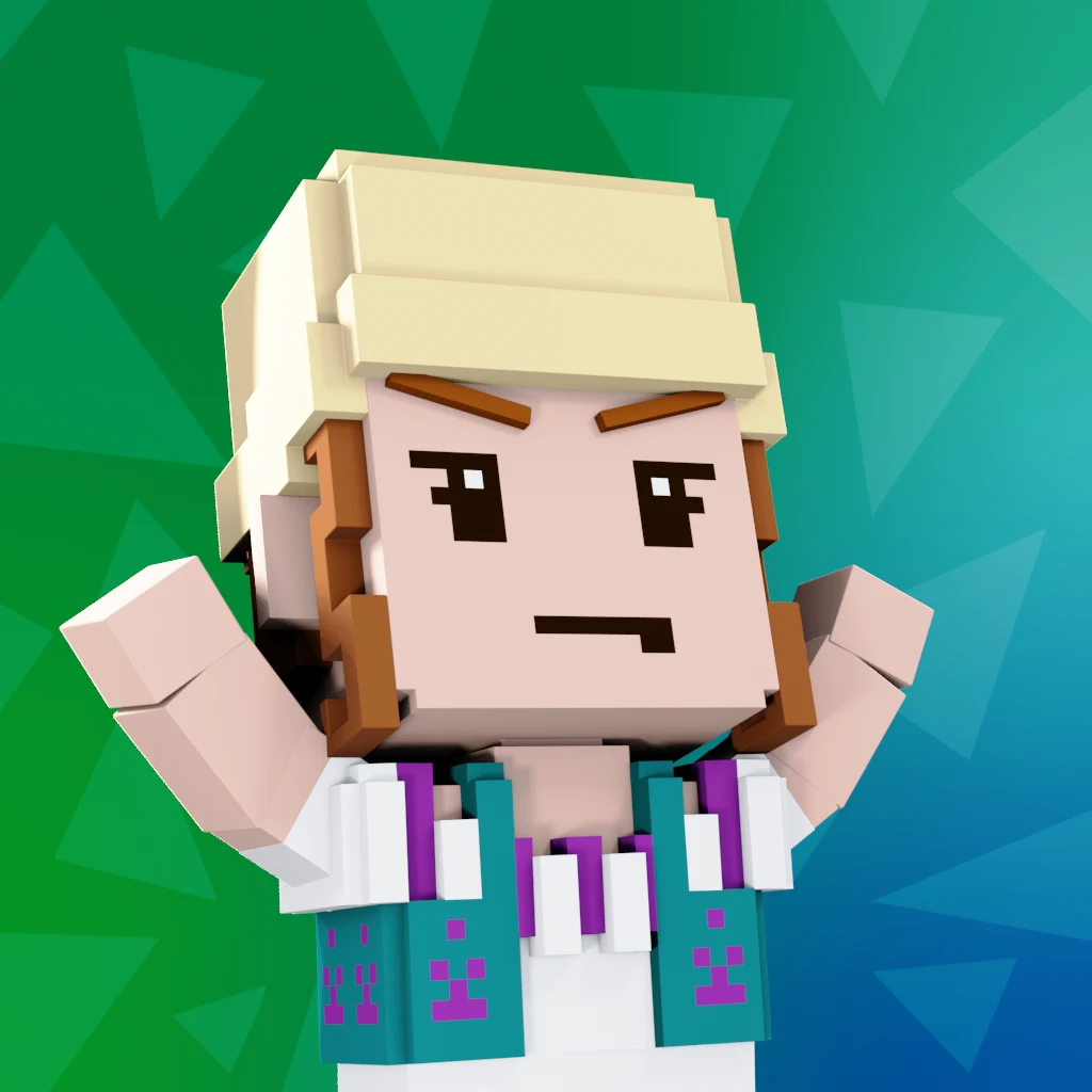 Pirate #4307 voxel render