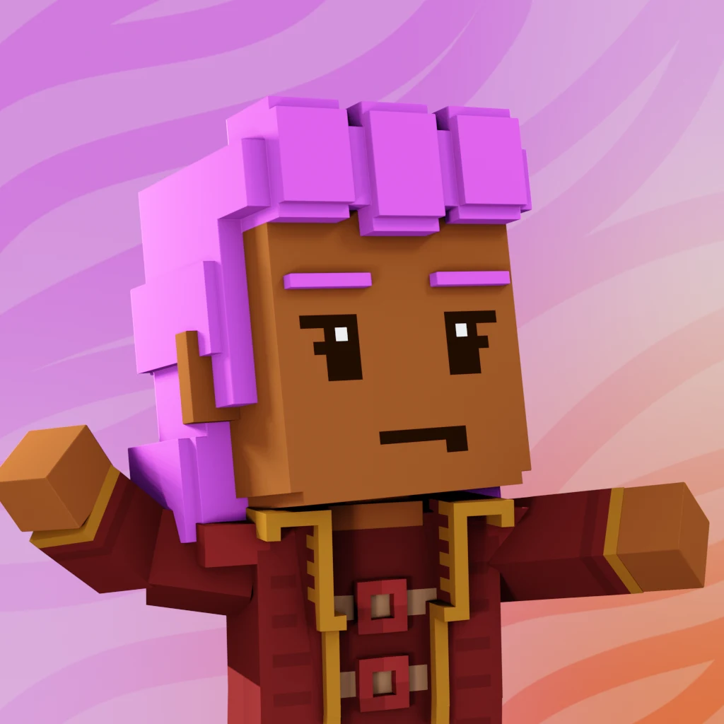 Pirate #4309 voxel render