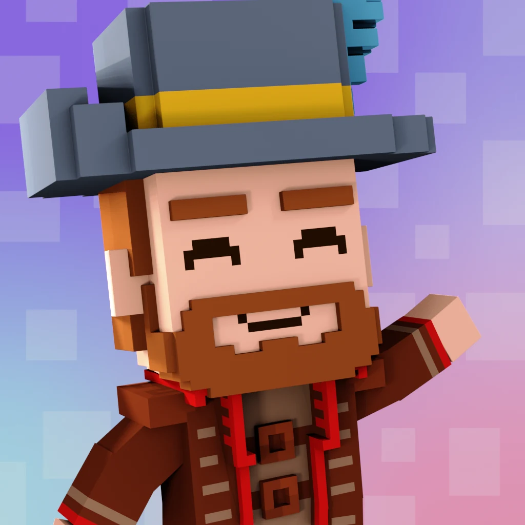 Pirate #4316 voxel render