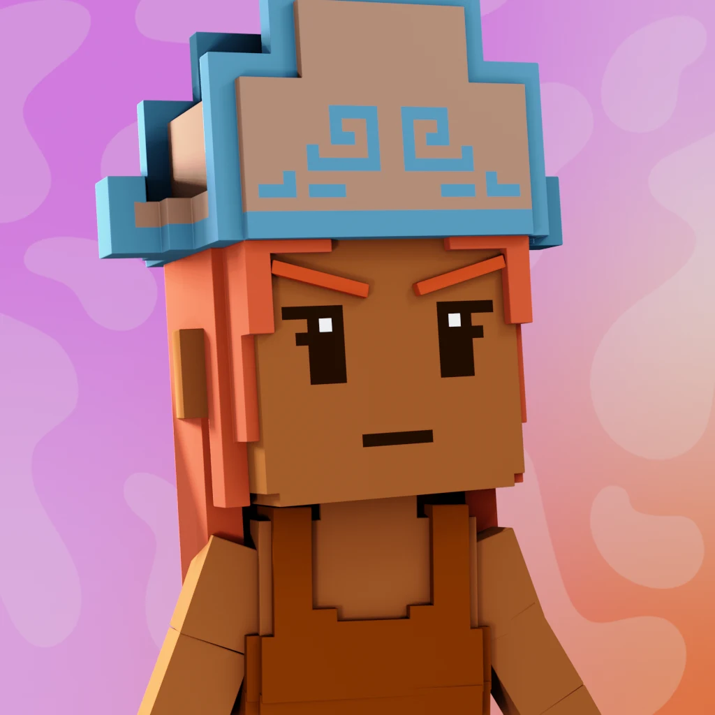 Pirate #4317 voxel render