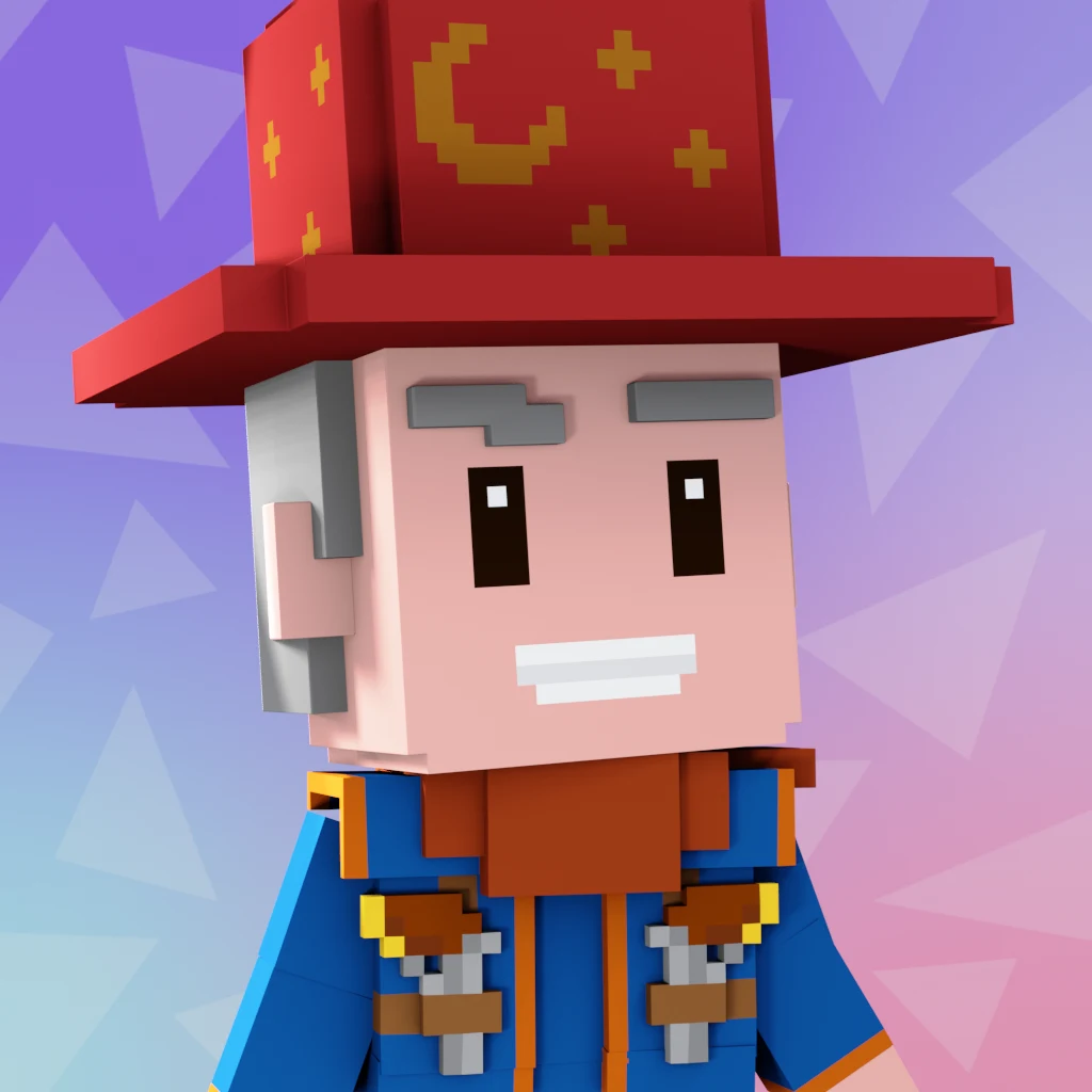 Pirate #432 voxel render