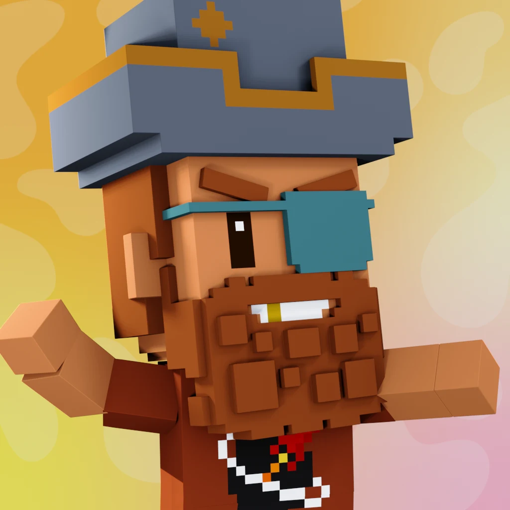 Pirate #4320 voxel render