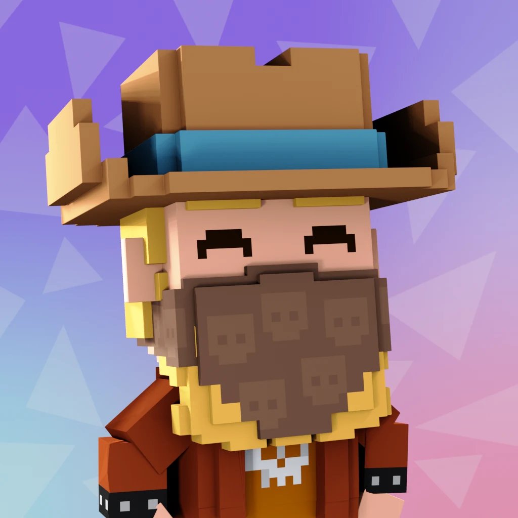Pirate #4321 voxel render