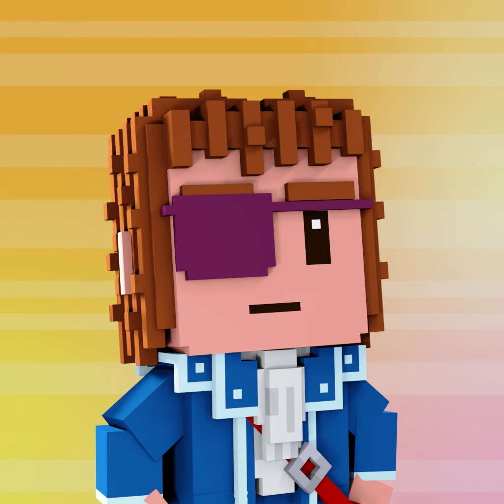 Pirate #4323 voxel render