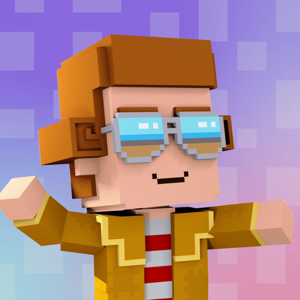 Pirate #4324 voxel render