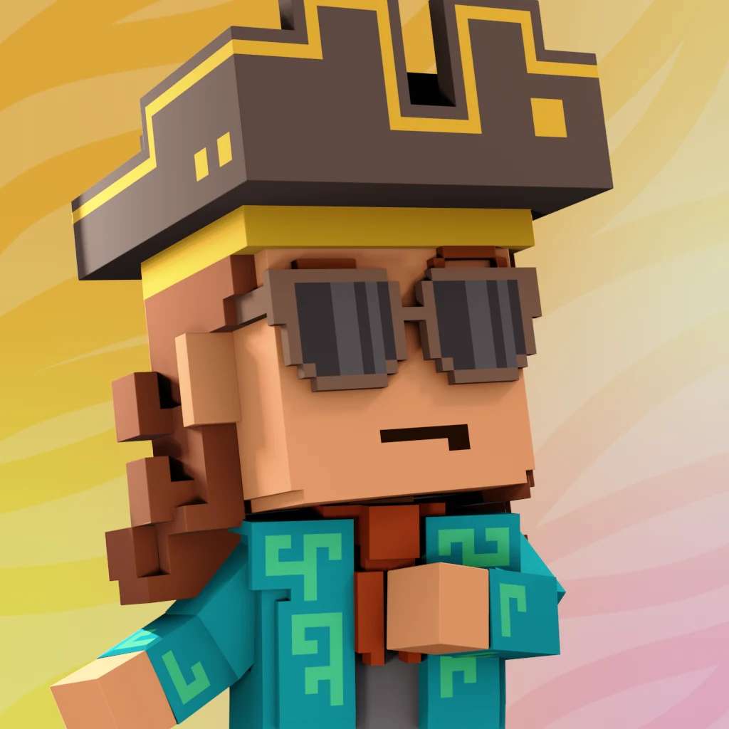 Pirate #4325 voxel render