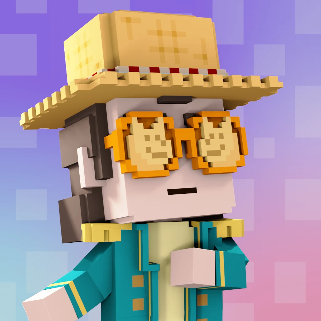 Pirate #4326 voxel render