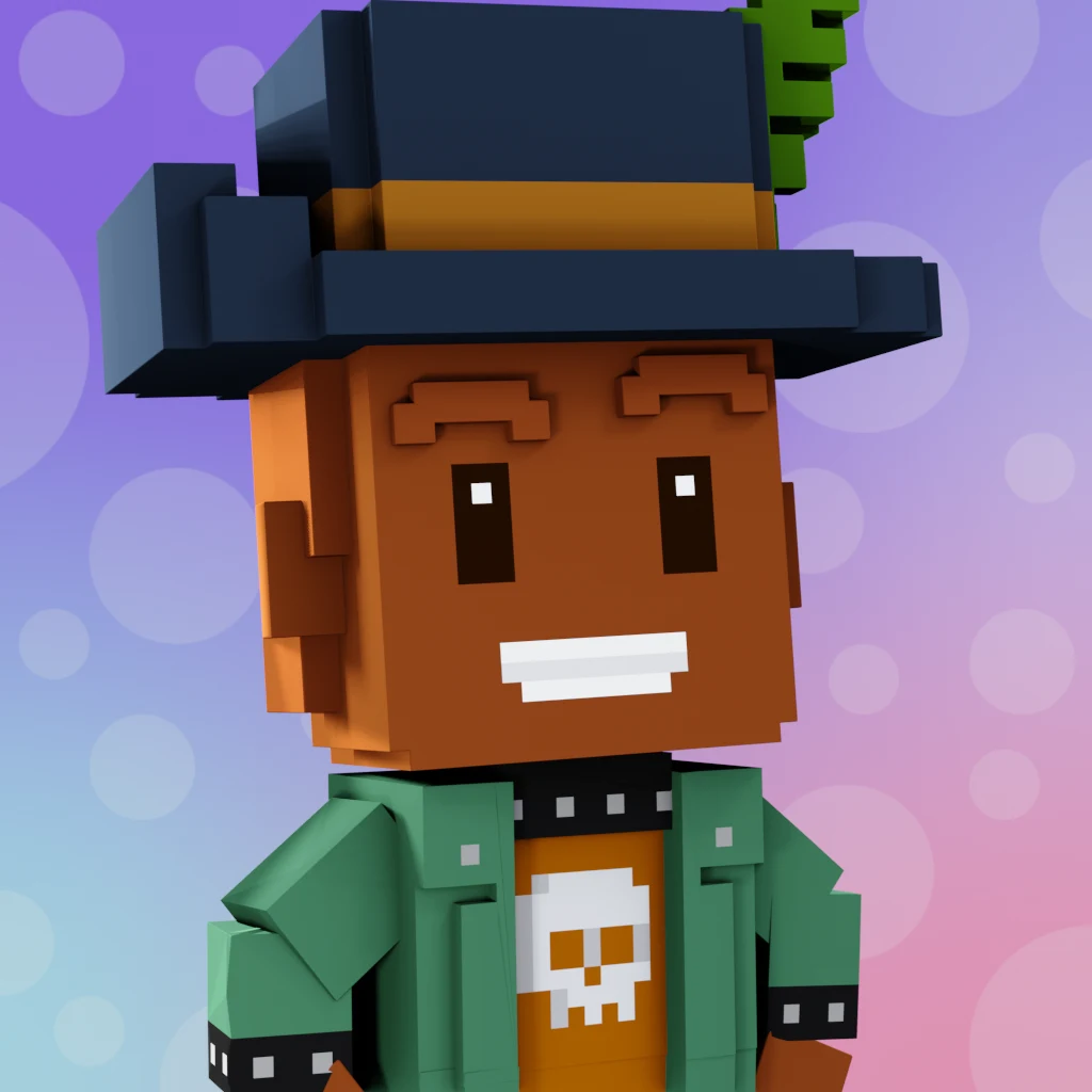 Pirate #4329 voxel render