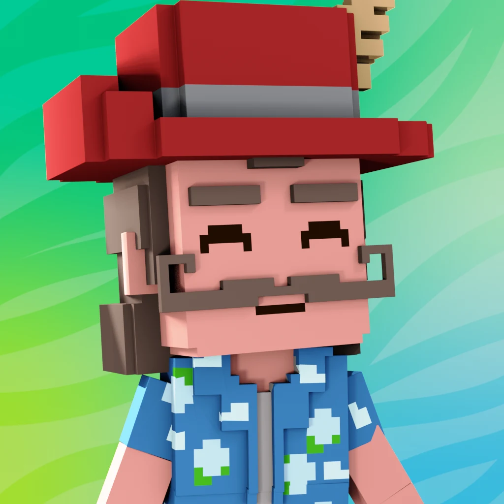 Pirate #4335 voxel render