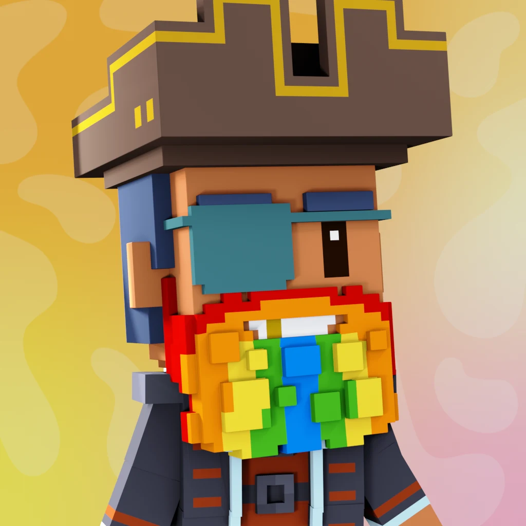 Pirate #434 voxel render