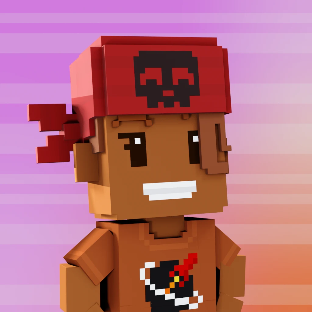 Pirate #4348 voxel render