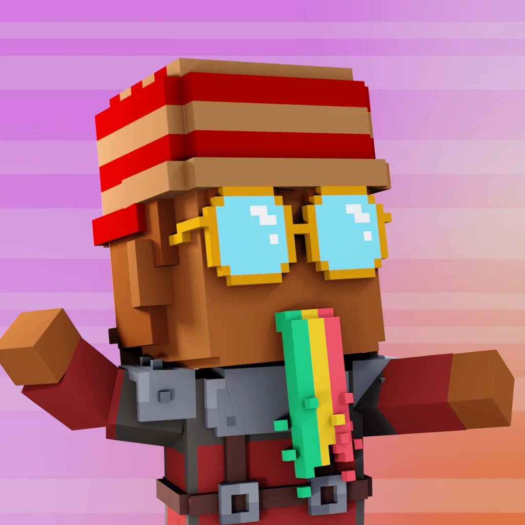 Pirate #4353 voxel render
