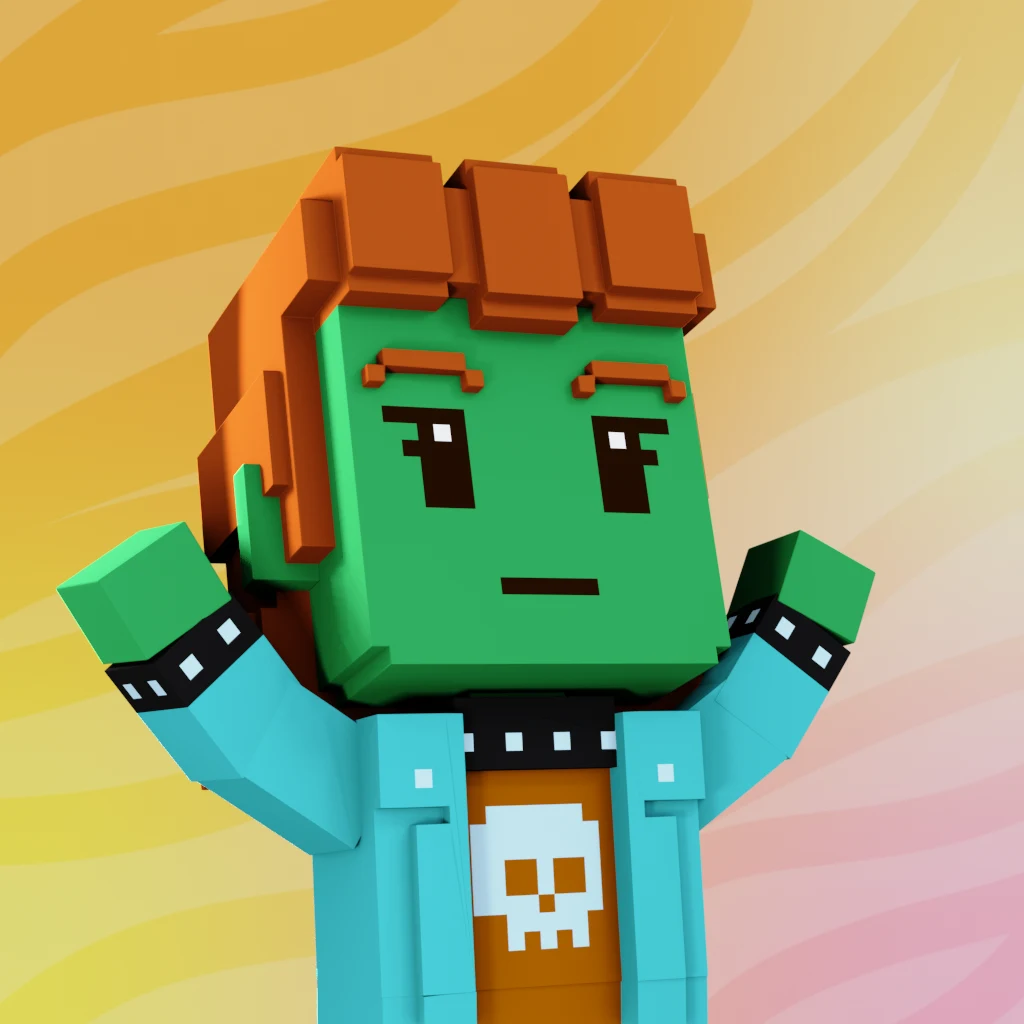 Pirate #4354 voxel render