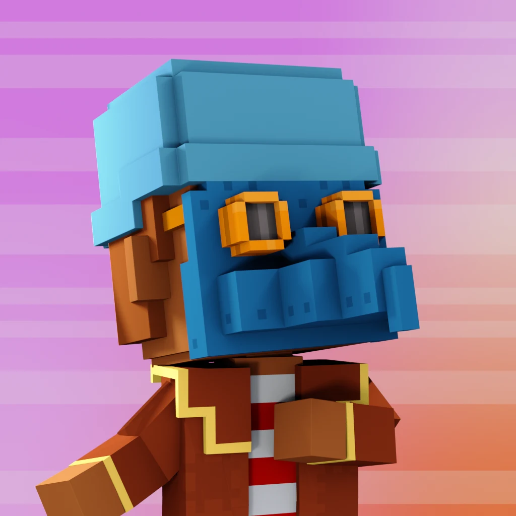 Pirate #4362 voxel render