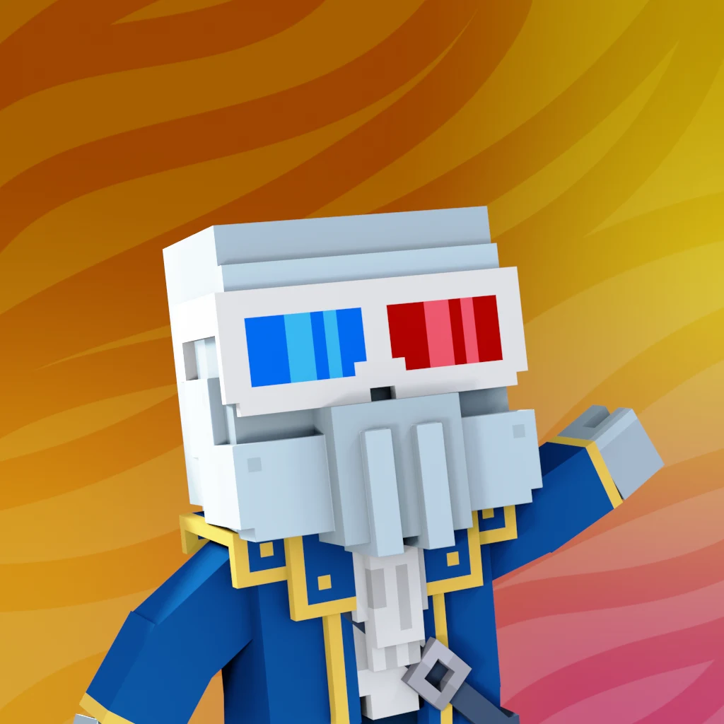 Pirate #4365 voxel render