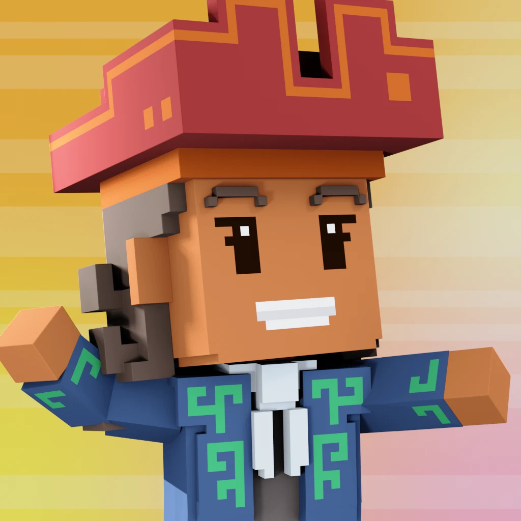 Pirate #4366 voxel render