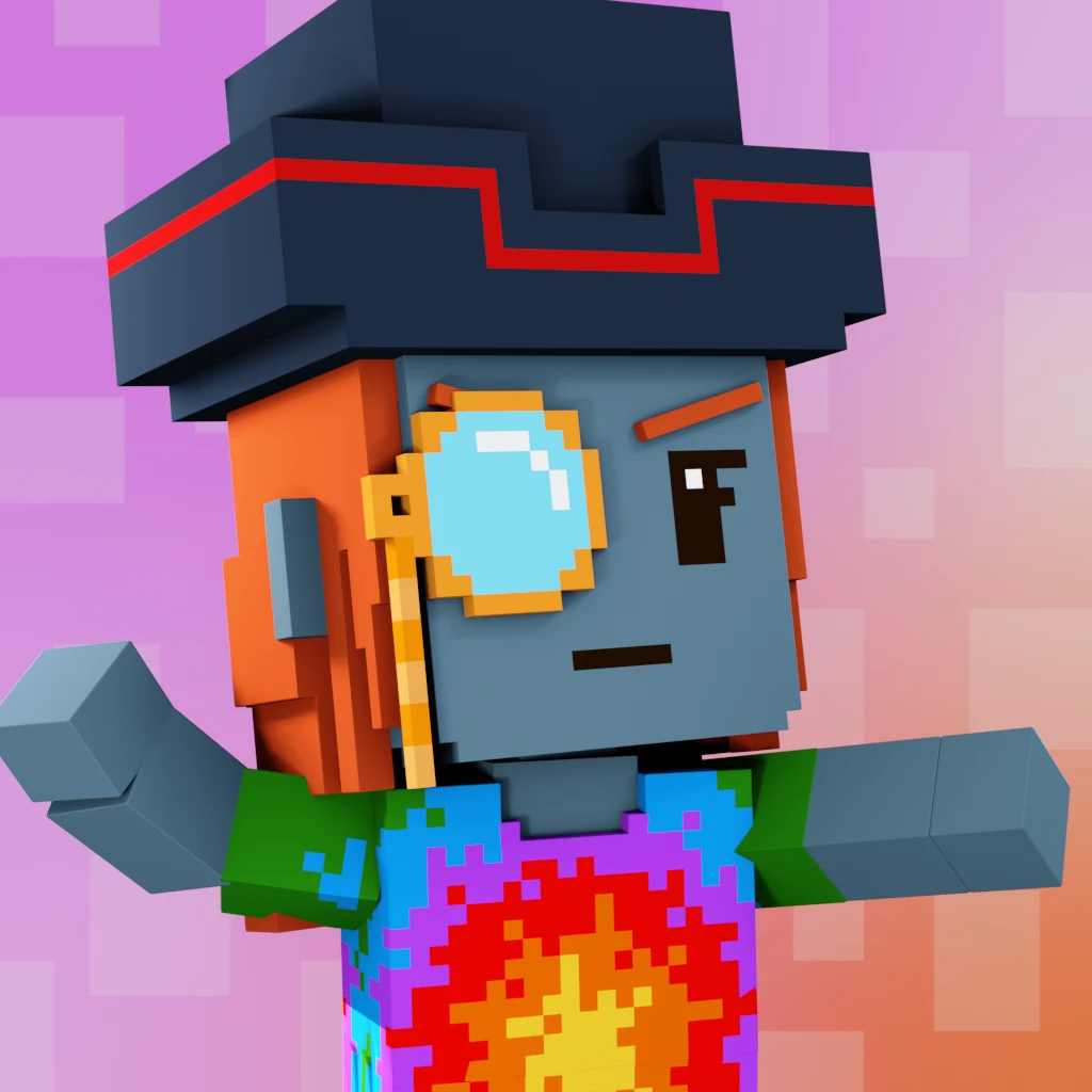 Pirate #4367 voxel render