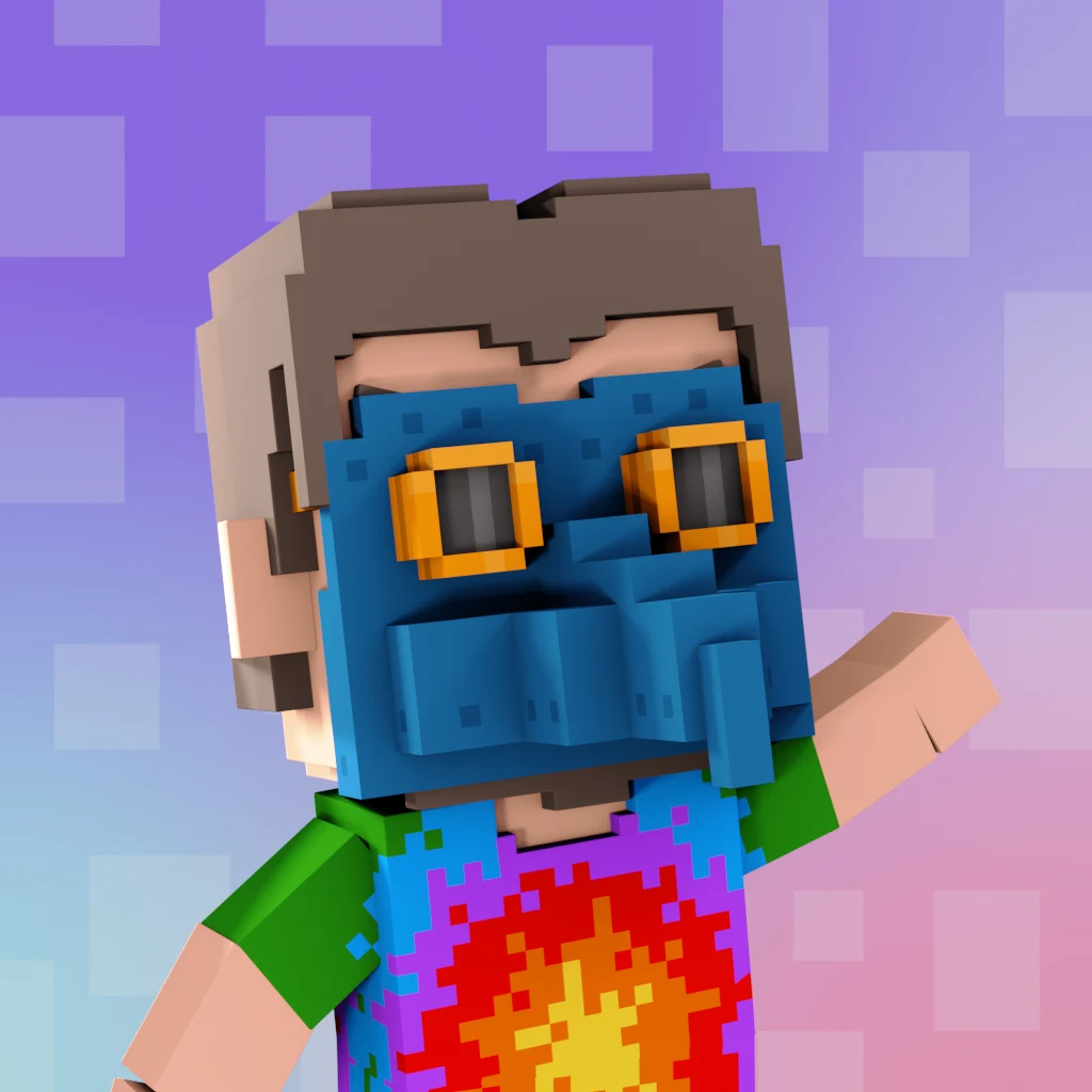 Pirate #4372 voxel render