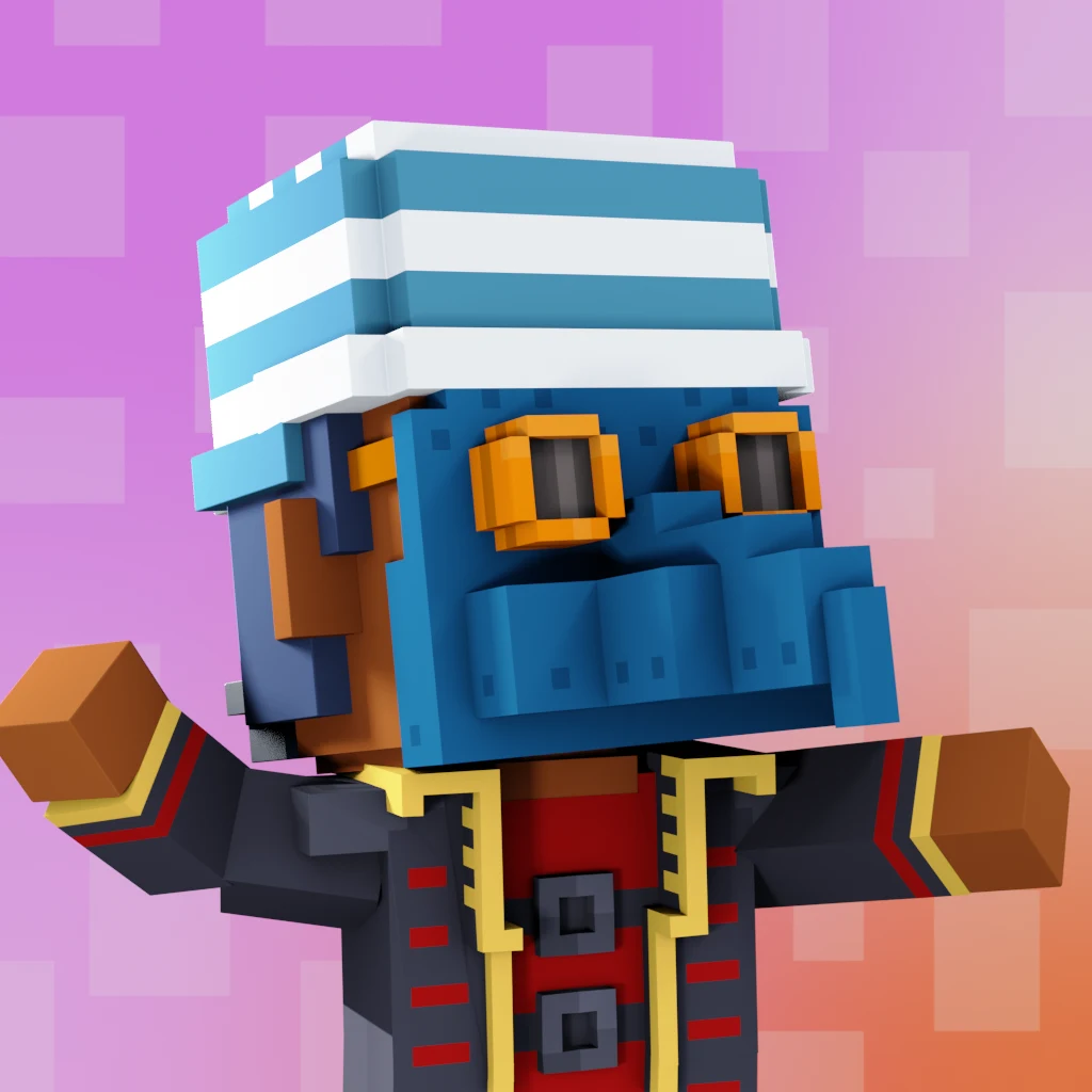 Pirate #4375 voxel render