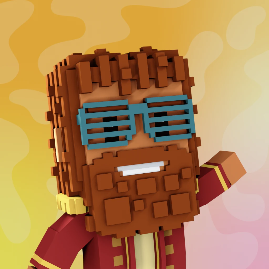 Pirate #4377 voxel render