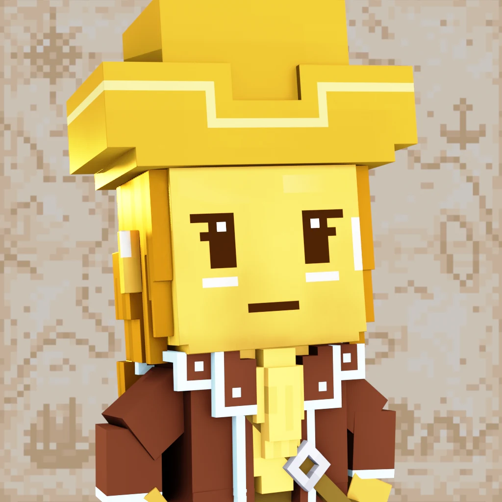 Pirate #4378 voxel render