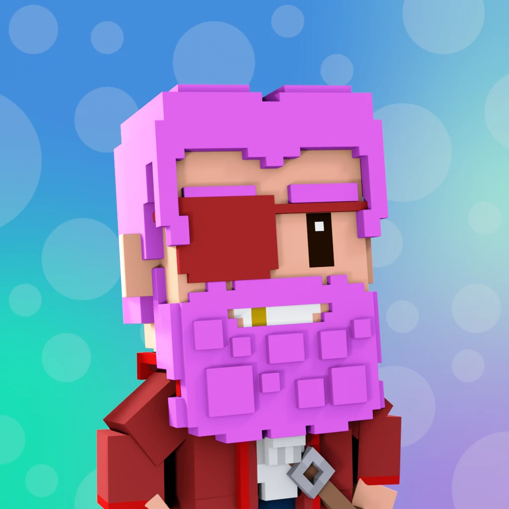 Pirate #4380 voxel render